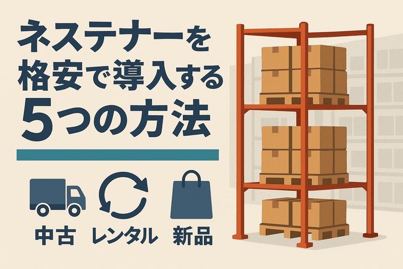ネステナーを格安で導入する5つの方法｜中古・レンタル・新品の選び方
